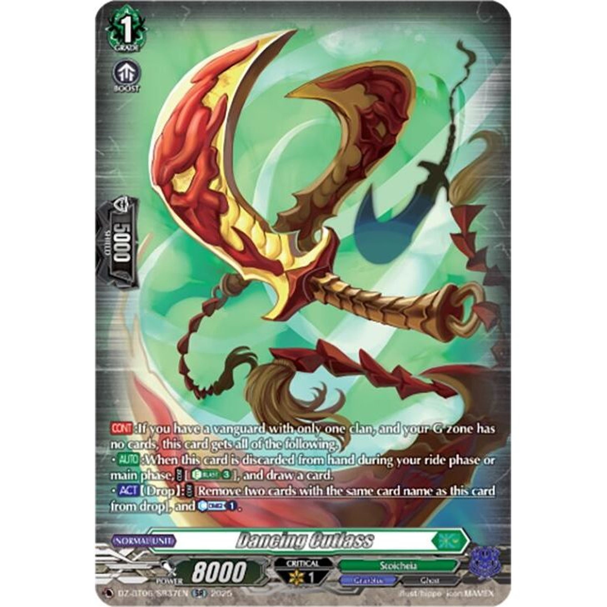 Image for Dancing Cutlass (SR) (DZ-BT06/SR37EN) (DZ-BT06) - Cardfight Vanguard