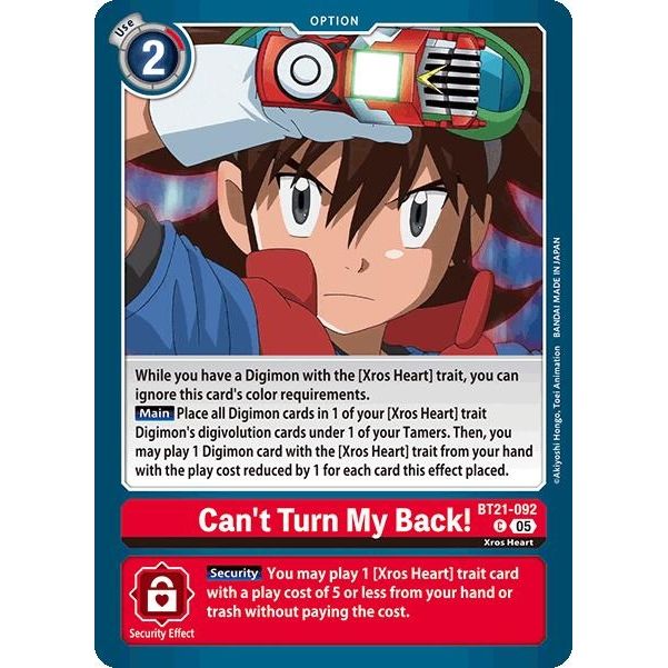 Image for Can't Turn My Back! (BT21-092 C) (BT21) - Digimon Card Game