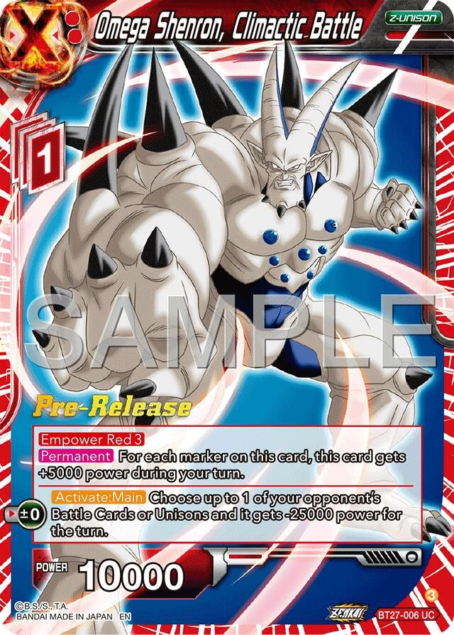 Image for Omega Shenron, Climactic Battle (BT27-006) (BT27_PR) - Dragon Ball Super: Masters