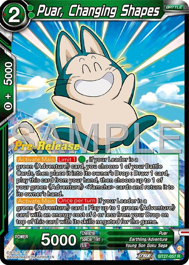 Image for Puar, Changing Shapes (BT27-057) (BT27_PR) - Dragon Ball Super: Masters