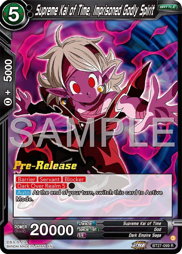 Image for Supreme Kai of Time, Imprisoned Godly Spirit (BT27-099) (BT27_PR) - Dragon Ball Super: Masters