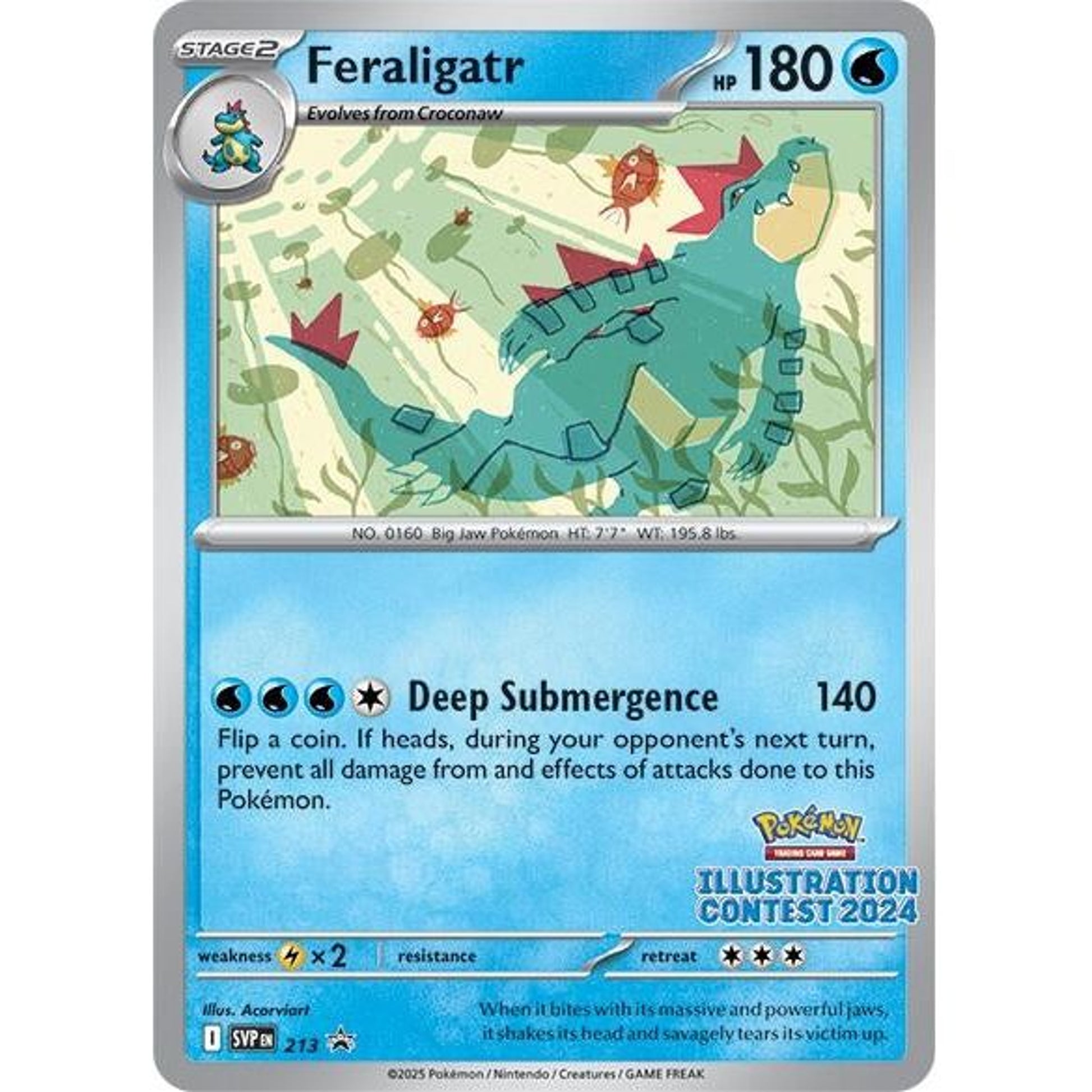 Image for Feraligatr - 213 (Illustration Contest 2024) (213) (SVP) - Pokemon