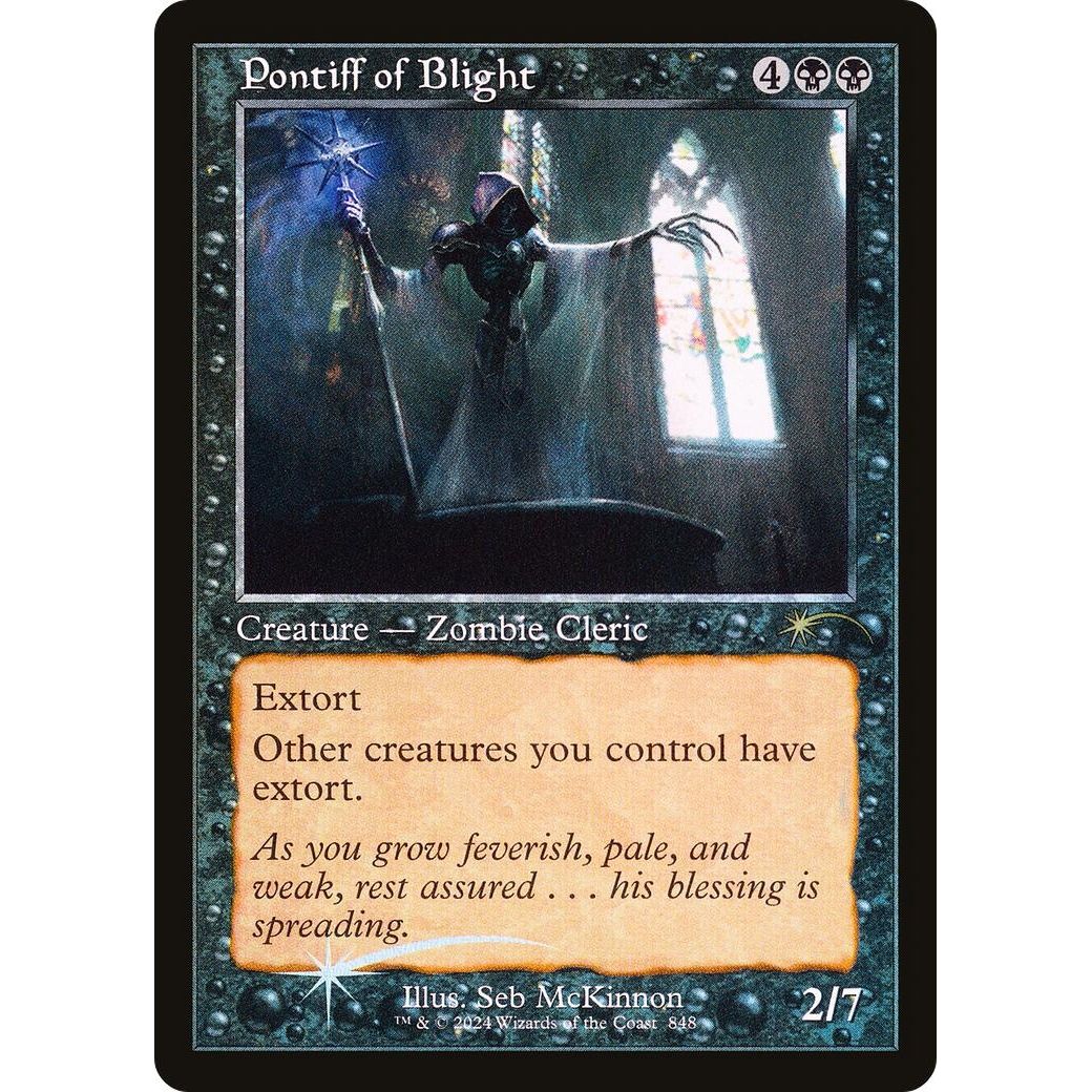Image for Pontiff of Blight (Retro Frame) (848) (SLD) - Magic: The Gathering