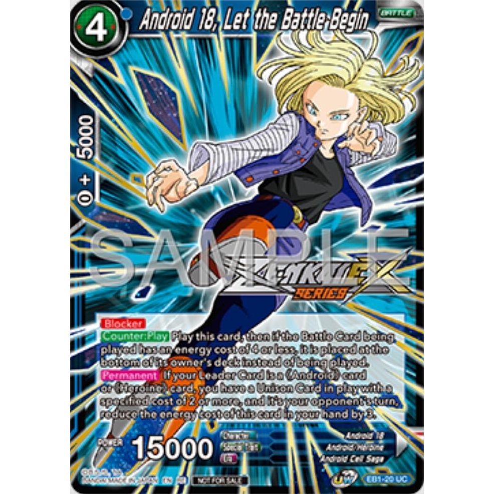 Image for Android 18, Let the Battle Begin (Event Pack 16) (EB1-20) (PR) - Dragon Ball Super: Masters