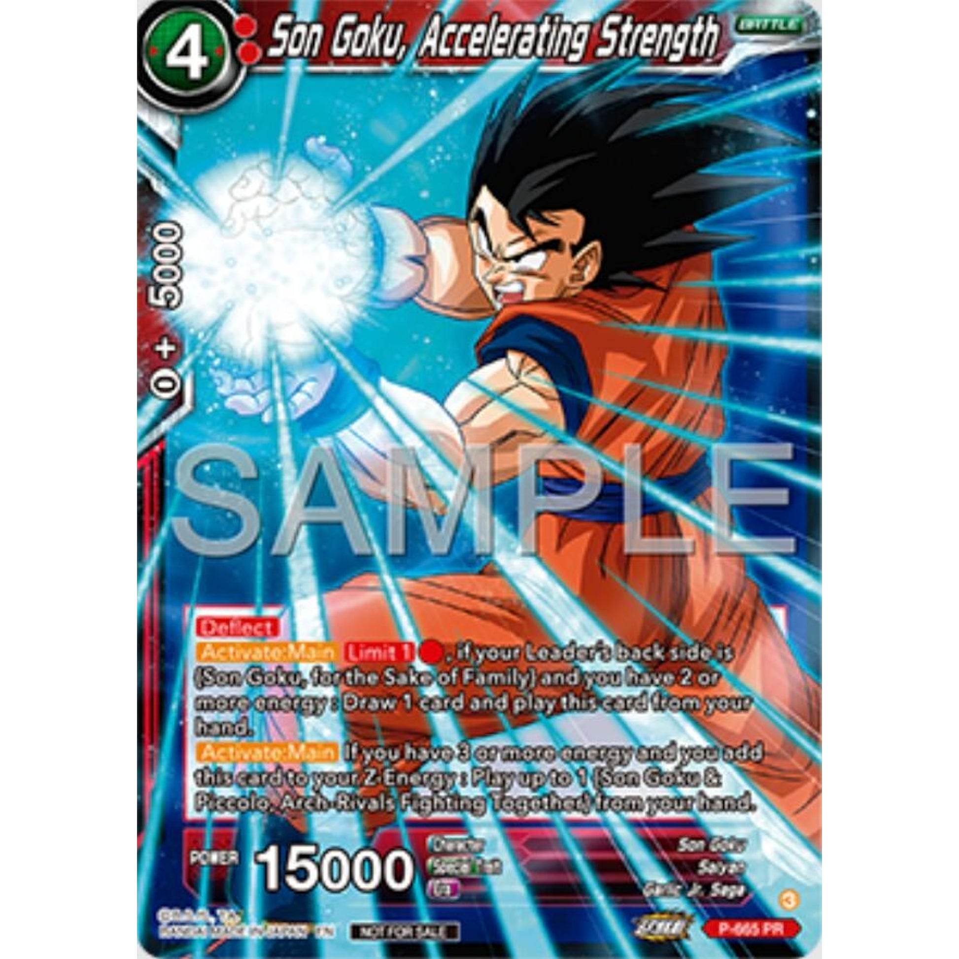 Image for Son Goku, Accelerating Strength (Zenkai Series Tournament Pack Vol.11) (P-665) (TPR) - Dragon Ball Super: Masters