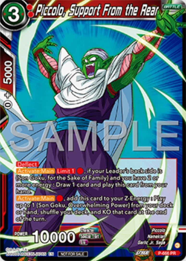 Image for Piccolo, Support From the Rear (Zenkai Series Tournament Pack Vol.11) (P-666) (TPR) - Dragon Ball Super: Masters