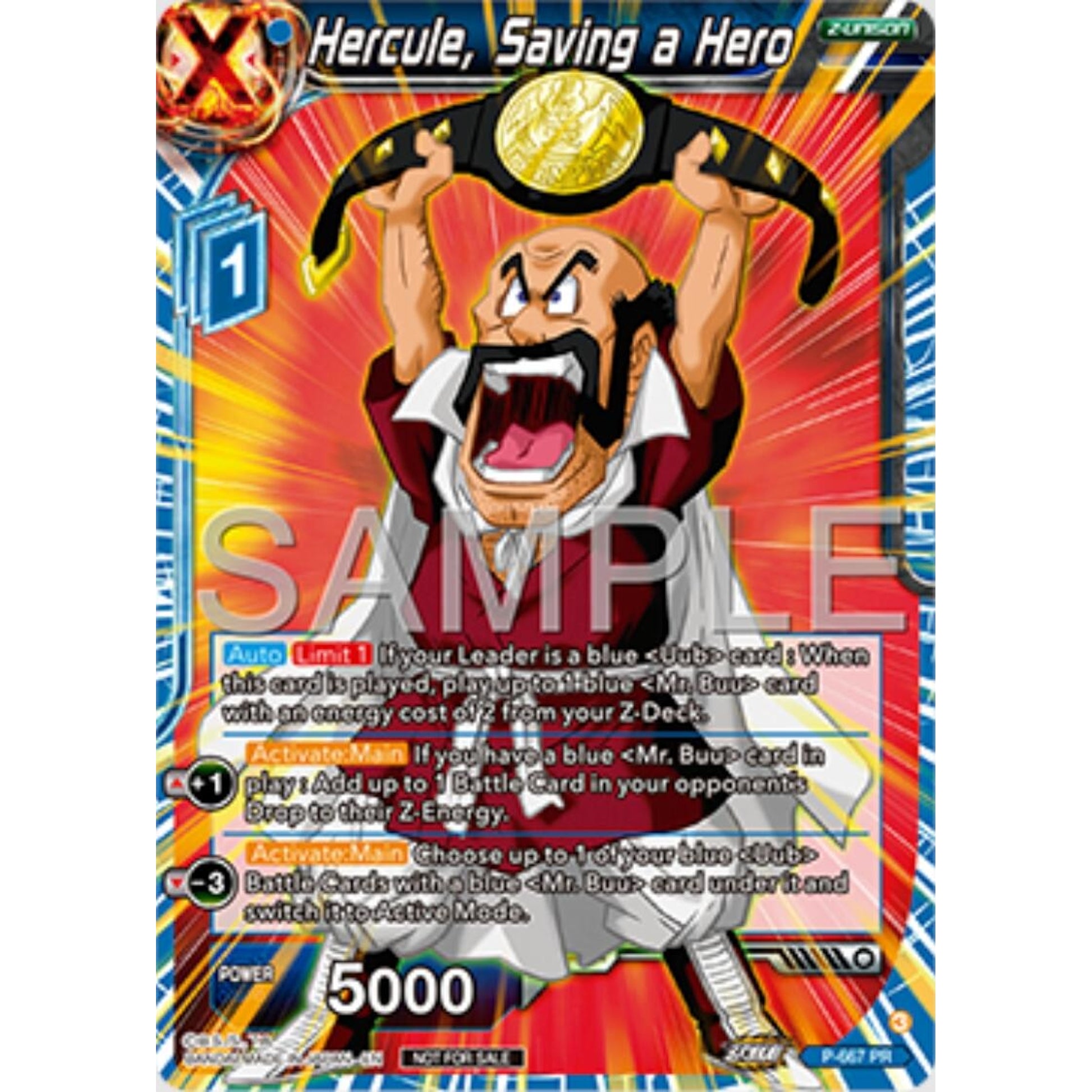 Image for Hercule, Saving a Hero (Zenkai Series Tournament Pack Vol.11) (P-667) (TPR) - Dragon Ball Super: Masters