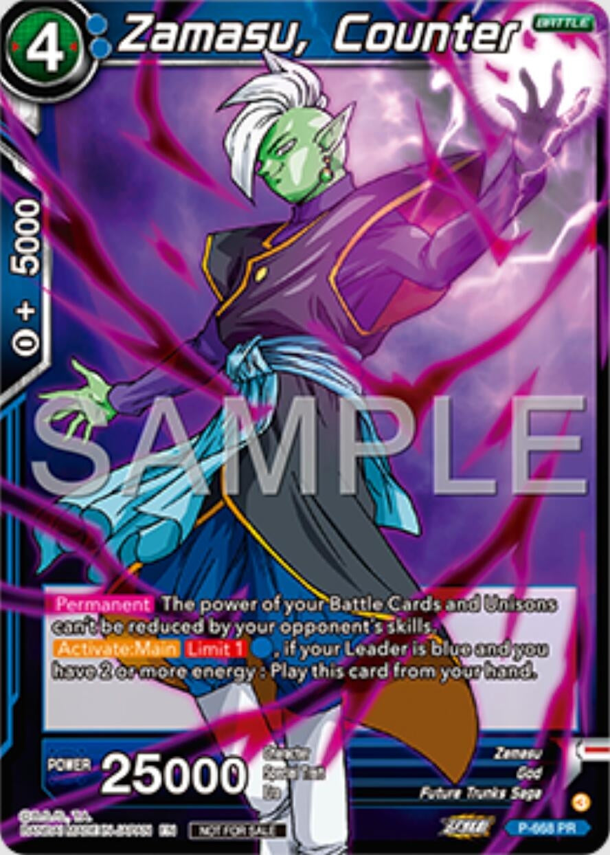 Image for Zamasu, Counter (Zenkai Series Tournament Pack Vol.11) (P-668) (TPR) - Dragon Ball Super: Masters