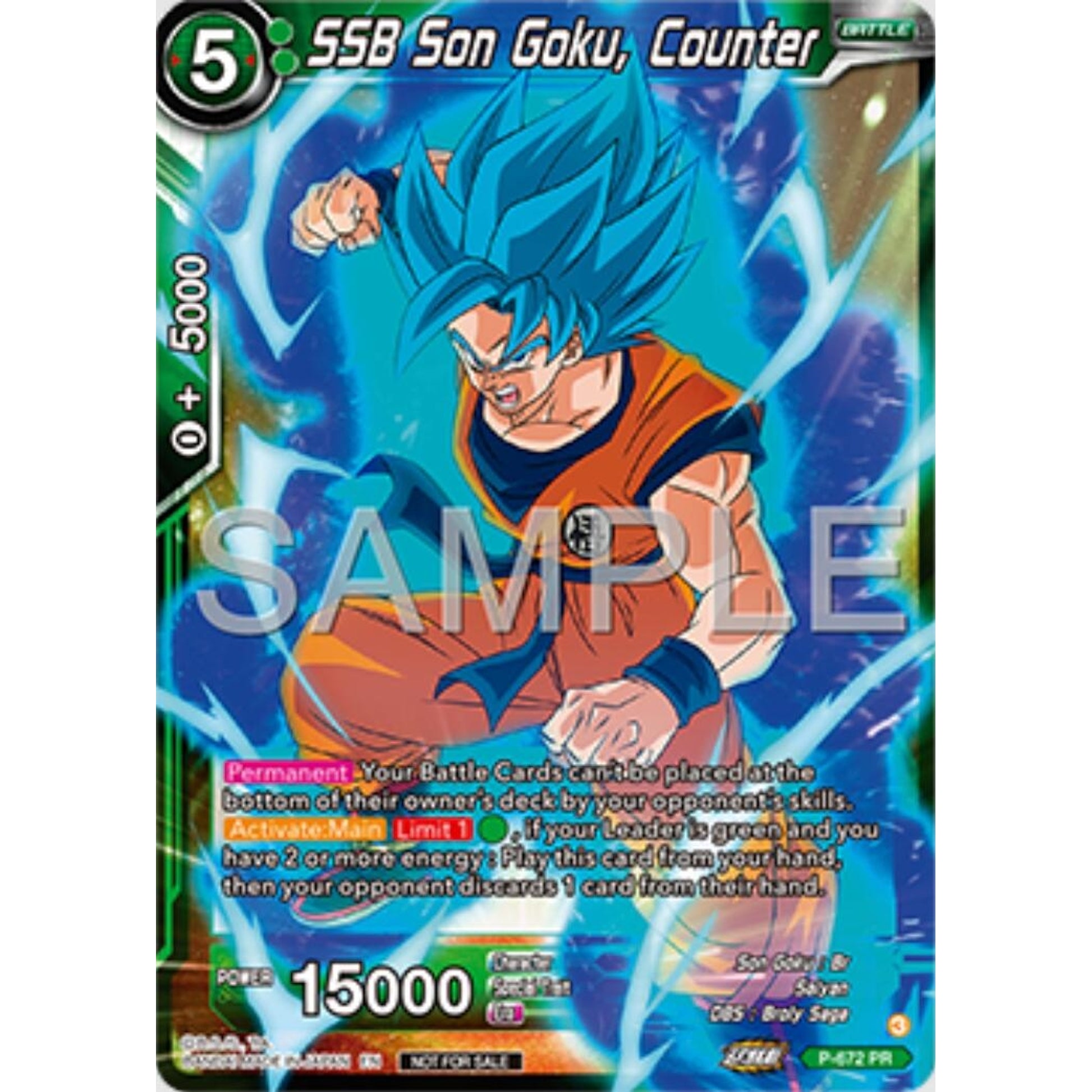 Image for SSB Son Goku, Counter (Zenkai Series Tournament Pack Vol.11) (P-672) (TPR) - Dragon Ball Super: Masters