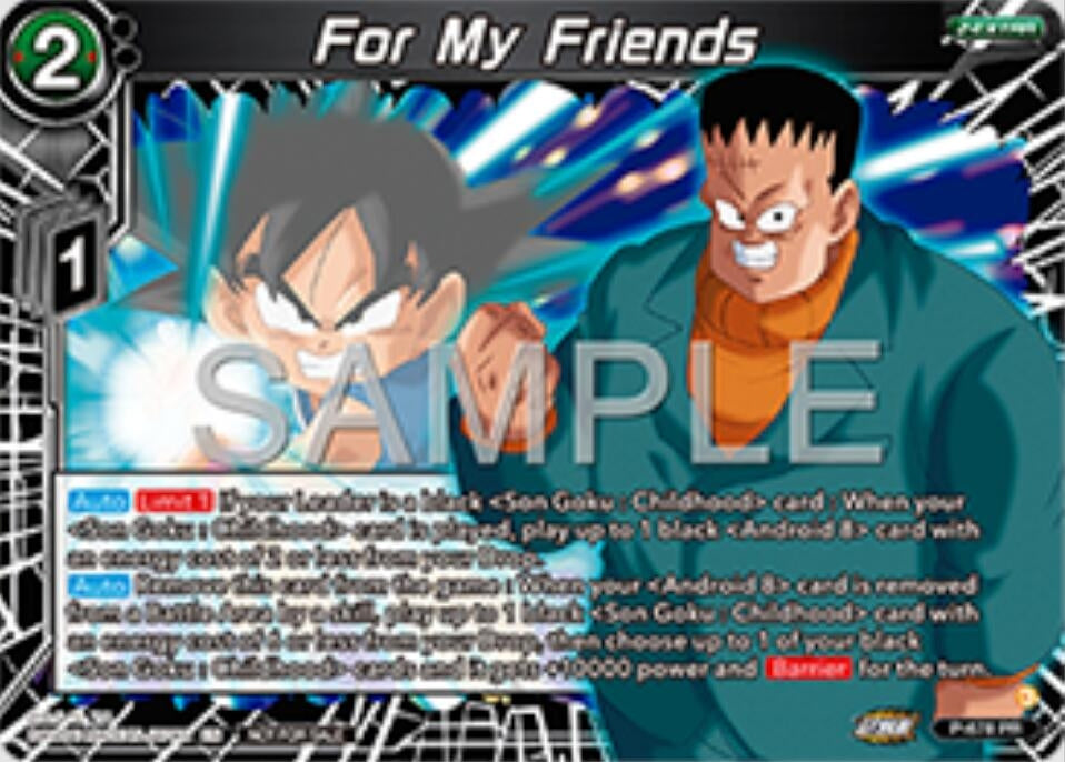 Image for For My Friends (Zenkai Series Tournament Pack Vol.11) (P-678) (TPR) - Dragon Ball Super: Masters