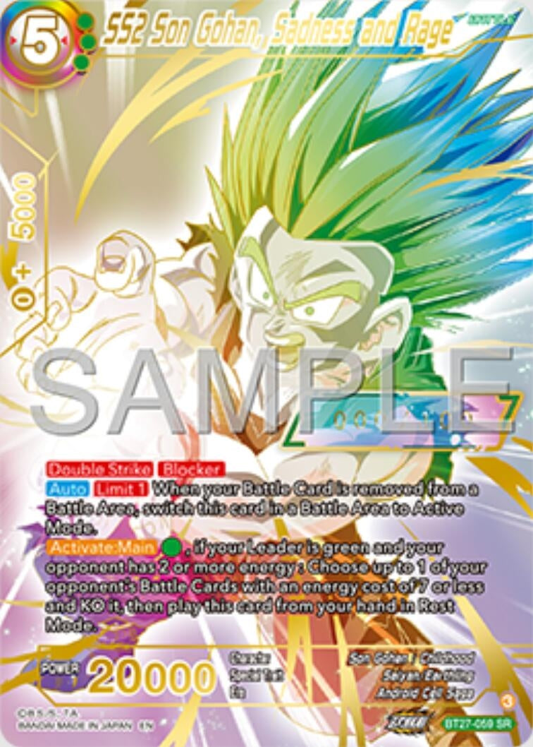 Image for SS2 Son Gohan, Sadness and Rage (Serial Numbered) (BT27-059) (BT27) - Dragon Ball Super: Masters