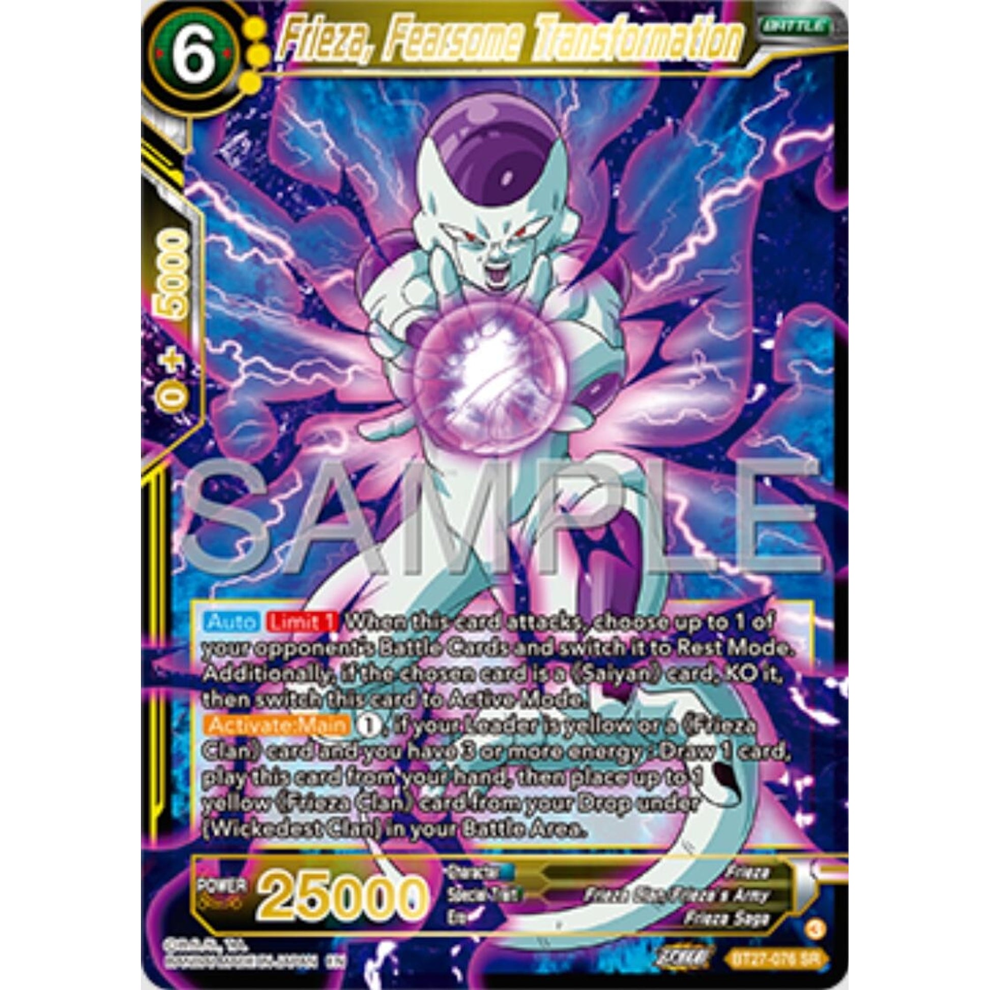 Image for Frieza, Fearsome Transformation (BT27-076) (BT27) - Dragon Ball Super: Masters