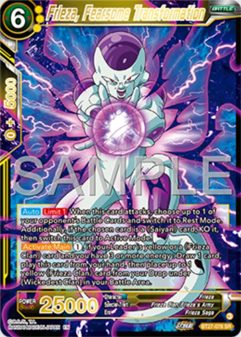 Image for Frieza, Fearsome Transformation (BT27-076) (BT27) - Dragon Ball Super: Masters