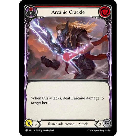 Image for Arcanic Crackle (Red) (AST007) - Flesh and Blood TCG