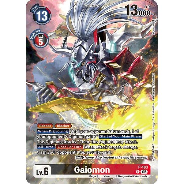 Image for Gaiomon (BT-21: Illustration Celebration Pack) (P-183 P) (BT21) - Digimon Card Game