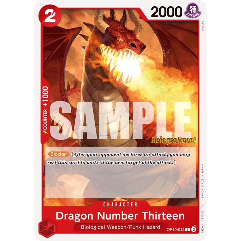 Image for Dragon Number Thirteen (OP10-012) (OP10 RE) - One Piece Card Game