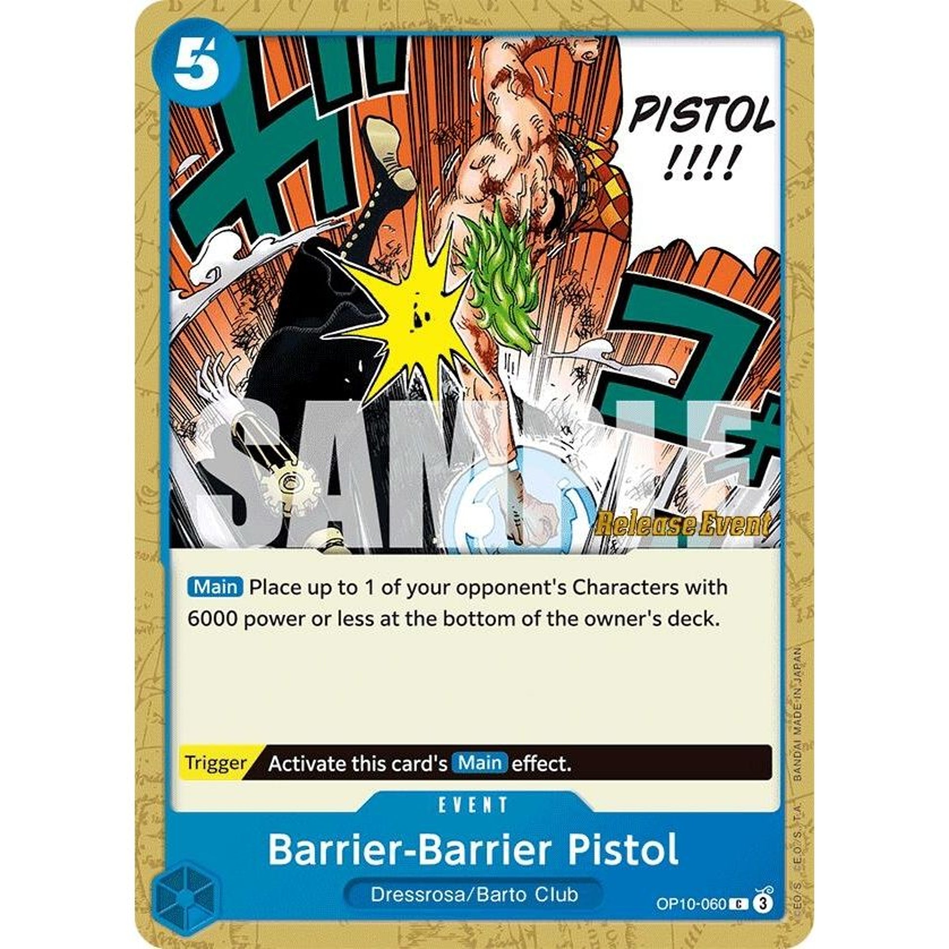 Image for Barrier-Barrier Pistol (OP10-060) (OP10 RE) - One Piece Card Game