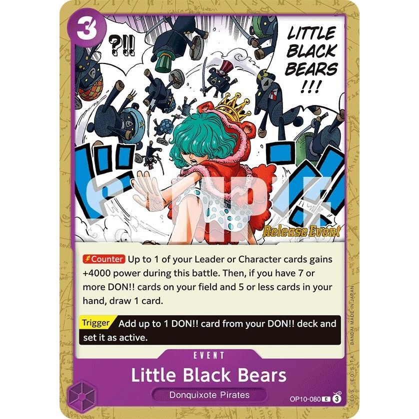 Image for Little Black Bears (OP10-080) (OP10 RE) - One Piece Card Game