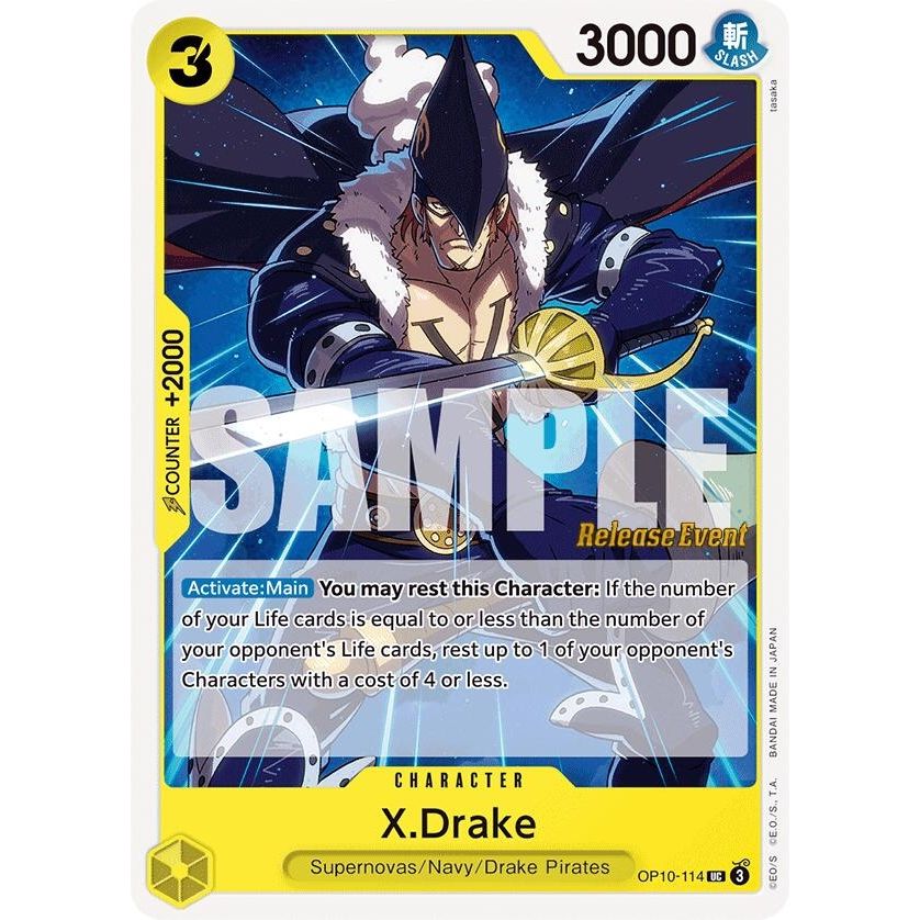 Image for X.Drake (OP10-114) (OP10 RE) - One Piece Card Game