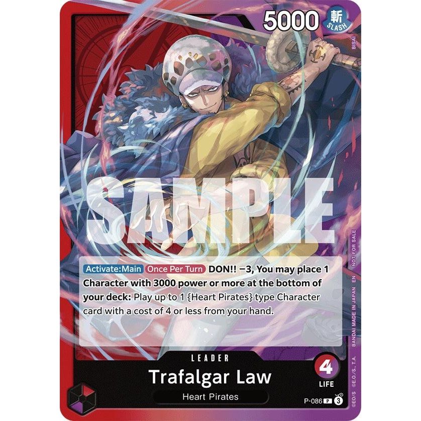 Image for Trafalgar Law (OP10 Release Event) (P-086) (OP-PR) - One Piece Card Game