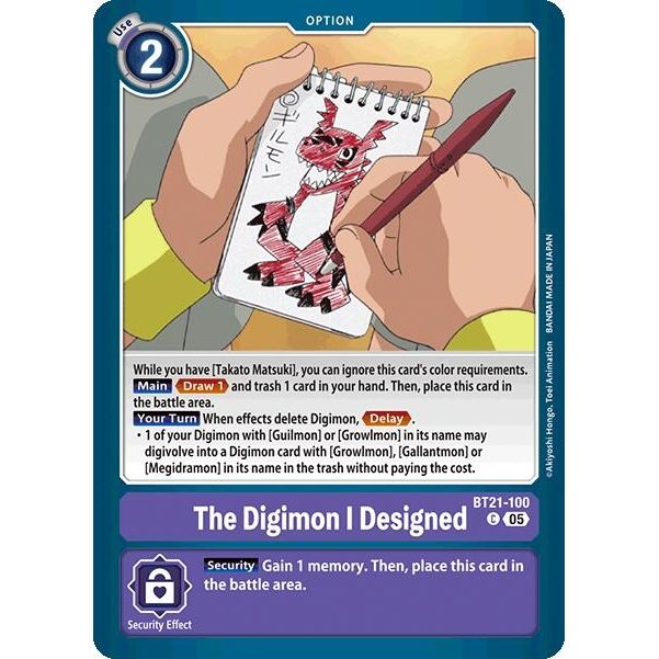 Image for The Digimon I Designed (BT21-100 C) (BT21) - Digimon Card Game