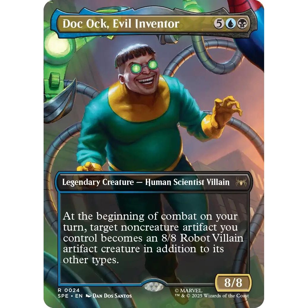 Image for Doc Ock, Evil Inventor (Borderless) (24) (SPE) - Magic: The Gathering