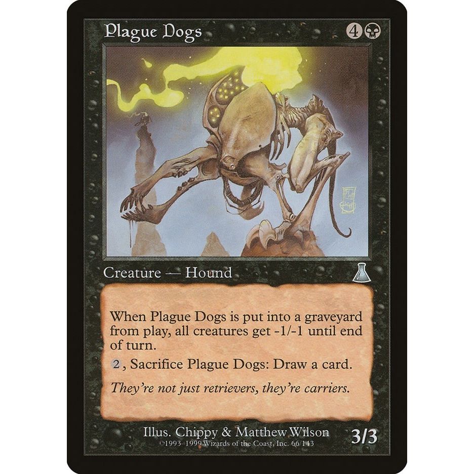Image for Plague Dogs (66) (UDS) - Magic: The Gathering