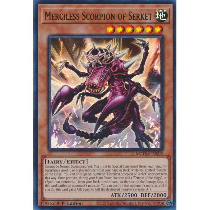 Image for Merciless Scorpion of Serket (MZTM-EN002) (MZTM) - YuGiOh