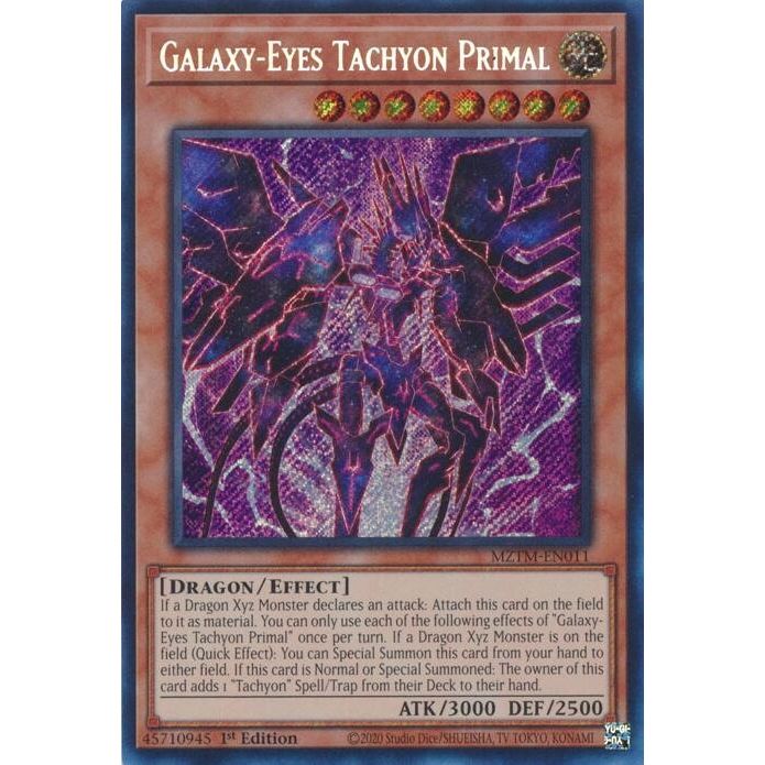 Image for Galaxy-Eyes Tachyon Primal (MZTM-EN011) (MZTM) - YuGiOh
