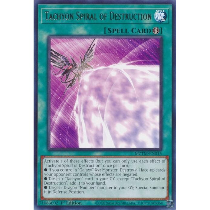 Image for Tachyon Spiral of Destruction (MZTM-EN015) (MZTM) - YuGiOh