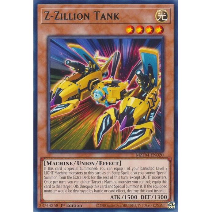 Image for Z-Zillion Tank (MZTM-EN020) (MZTM) - YuGiOh