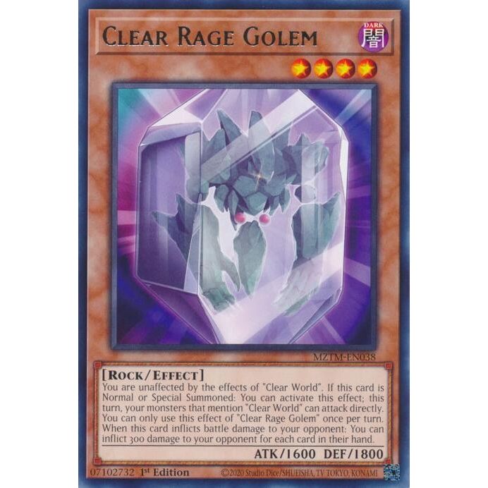 Image for Clear Rage Golem (MZTM-EN038) (MZTM) - YuGiOh