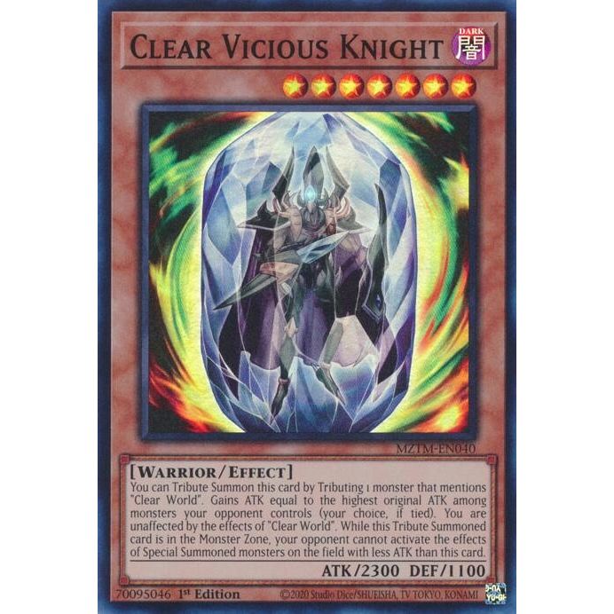 Image for Clear Vicious Knight (MZTM-EN040) (MZTM) - YuGiOh
