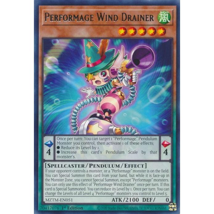 Image for Performage Wind Drainer (MZTM-EN051) (MZTM) - YuGiOh