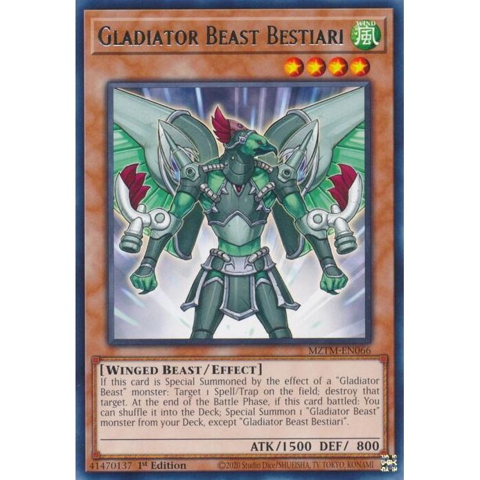 Image for Gladiator Beast Bestiari (MZTM-EN066) (MZTM) - YuGiOh