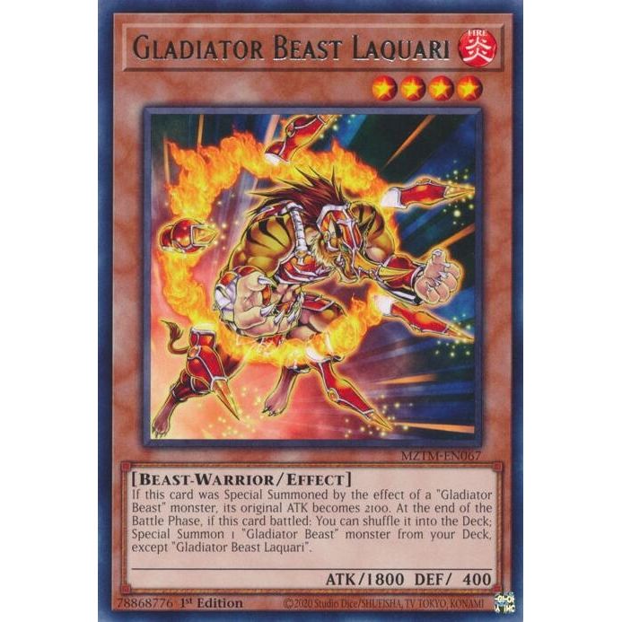 Image for Gladiator Beast Laquari (MZTM-EN067) (MZTM) - YuGiOh