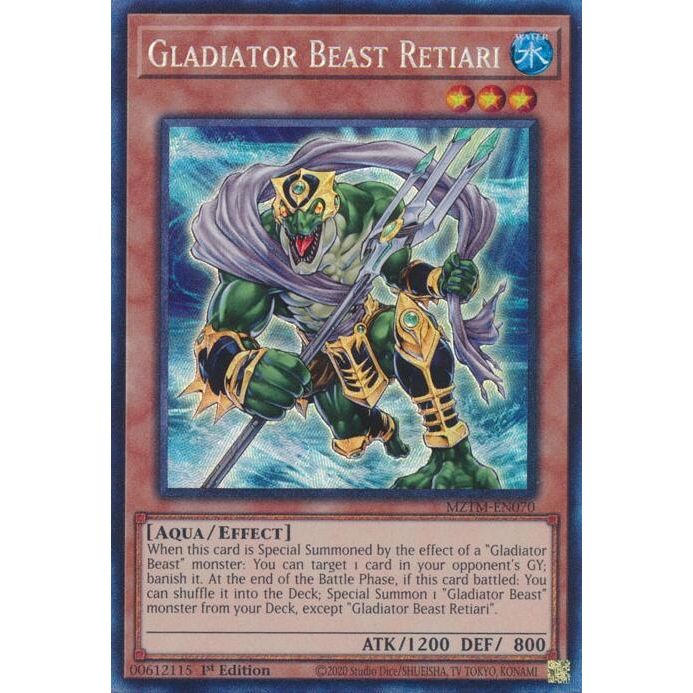 Image for Gladiator Beast Retiari (CR) (MZTM-EN070) (MZTM) - YuGiOh