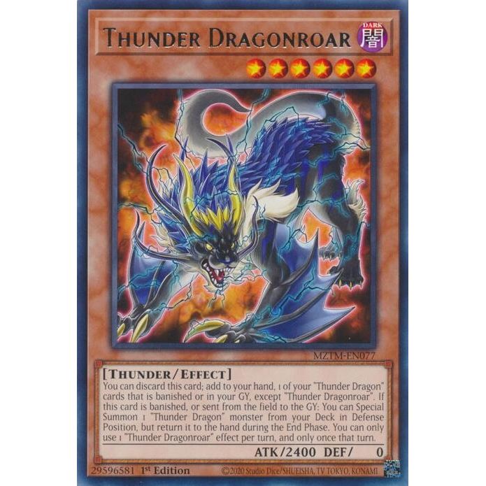 Image for Thunder Dragonroar (MZTM-EN077) (MZTM) - YuGiOh