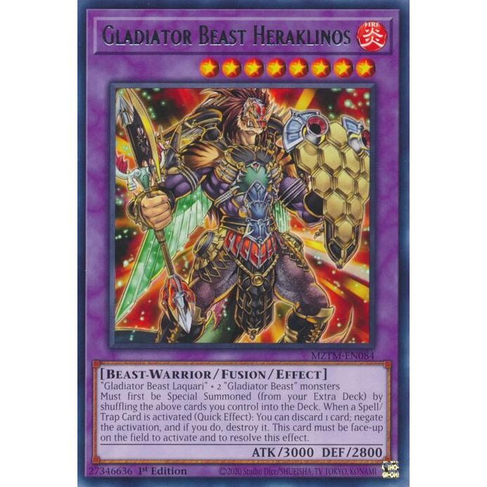 Image for Gladiator Beast Heraklinos (MZTM-EN084) (MZTM) - YuGiOh