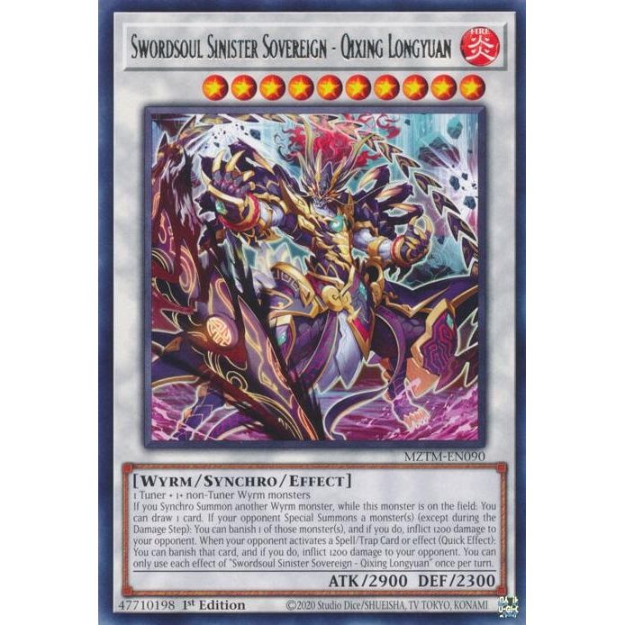Image for Swordsoul Sinister Sovereign - Qixing Longyuan (MZTM-EN090) (MZTM) - YuGiOh