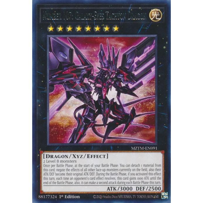 Image for Number 107: Galaxy-Eyes Tachyon Dragon (MZTM-EN091) (MZTM) - YuGiOh