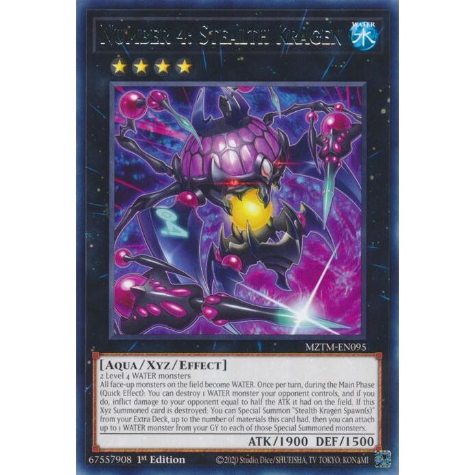 Image for Number 4: Stealth Kragen (MZTM-EN095) (MZTM) - YuGiOh