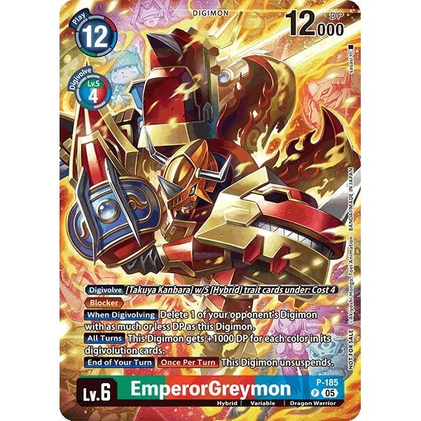 Image for EmperorGreymon (BT-21: Illustration Celebration Pack) (P-185 P) (BT21) - Digimon Card Game