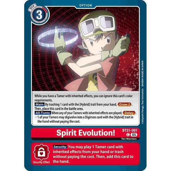Image for Spirit Evolution! (BT21-091 C) (BT21) - Digimon Card Game