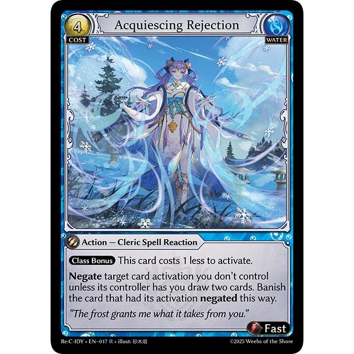 Image for Acquiescing Rejection (017) (IDLCRS) - Grand Archive TCG