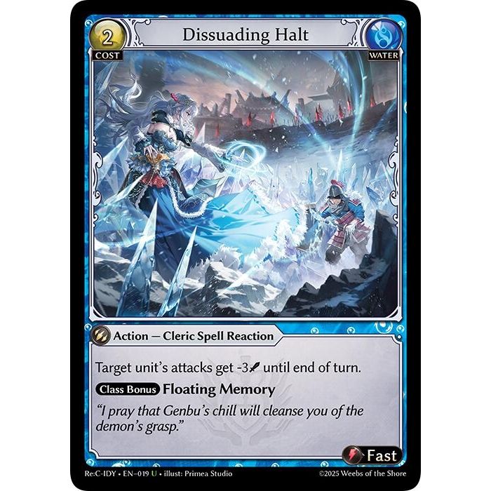 Image for Dissuading Halt (019) (IDLCRS) - Grand Archive TCG
