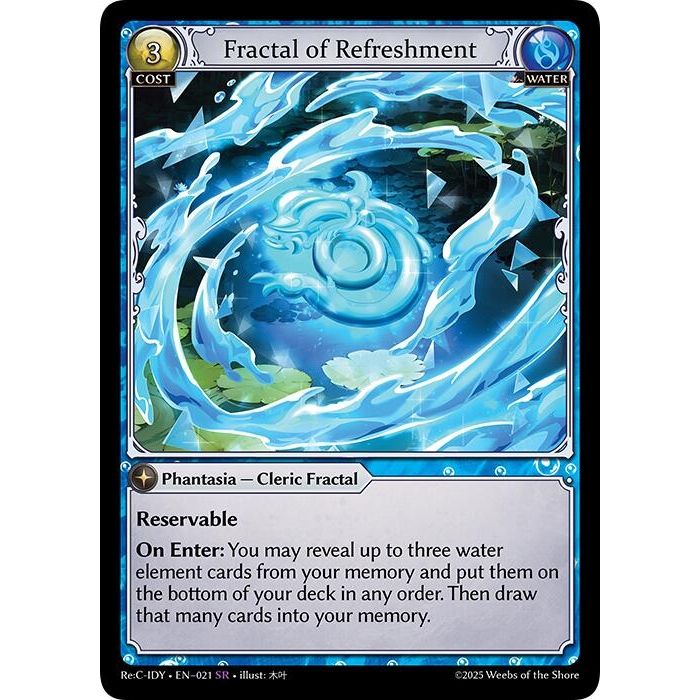 Image for Fractal of Refreshment (021) (IDLCRS) - Grand Archive TCG