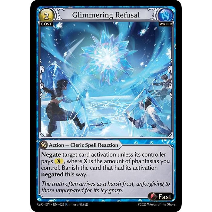 Image for Glimmering Refusal (025) (IDLCRS) - Grand Archive TCG