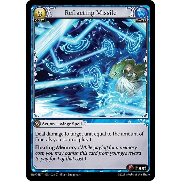 Image for Refracting Missile (028) (IDLCRS) - Grand Archive TCG