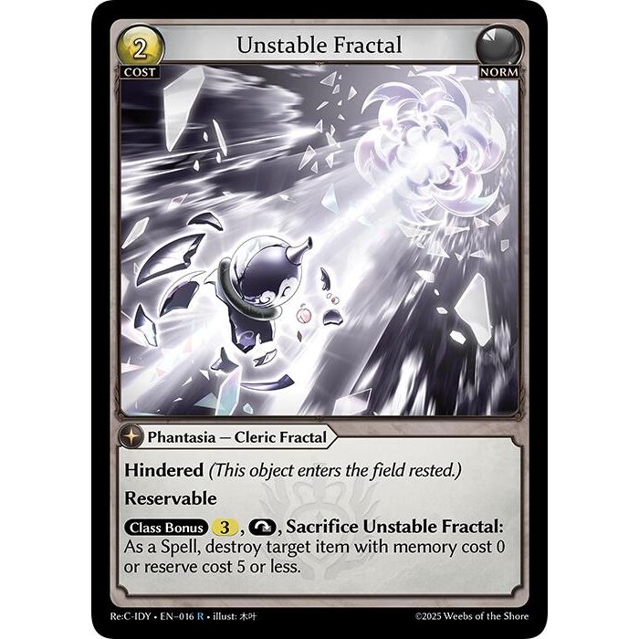 Image for Unstable Fractal (016) (IDLCRS) - Grand Archive TCG